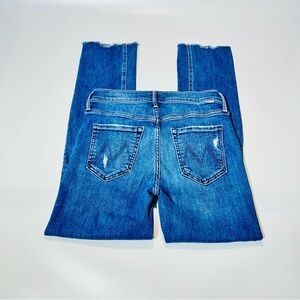MOTHER jeans The Mid Rise Dazzler Ankle Fray jeans distressed women size 27